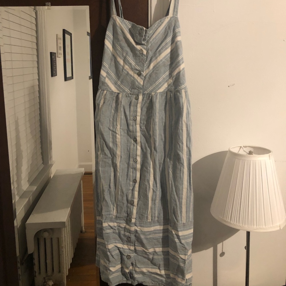 Blue and white jumper